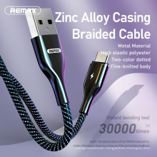 Remax Join Us RC-158 3A micro usb cable braided metal magnetic micro usb data cable